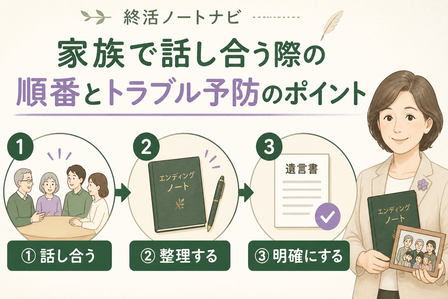 相続 家族で話し合う際の順番とトラブル予防のポイント
