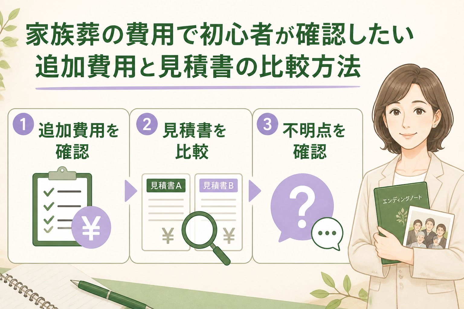 葬儀 家族葬の費用で初心者が確認したい追加費用と見積書の比較方法