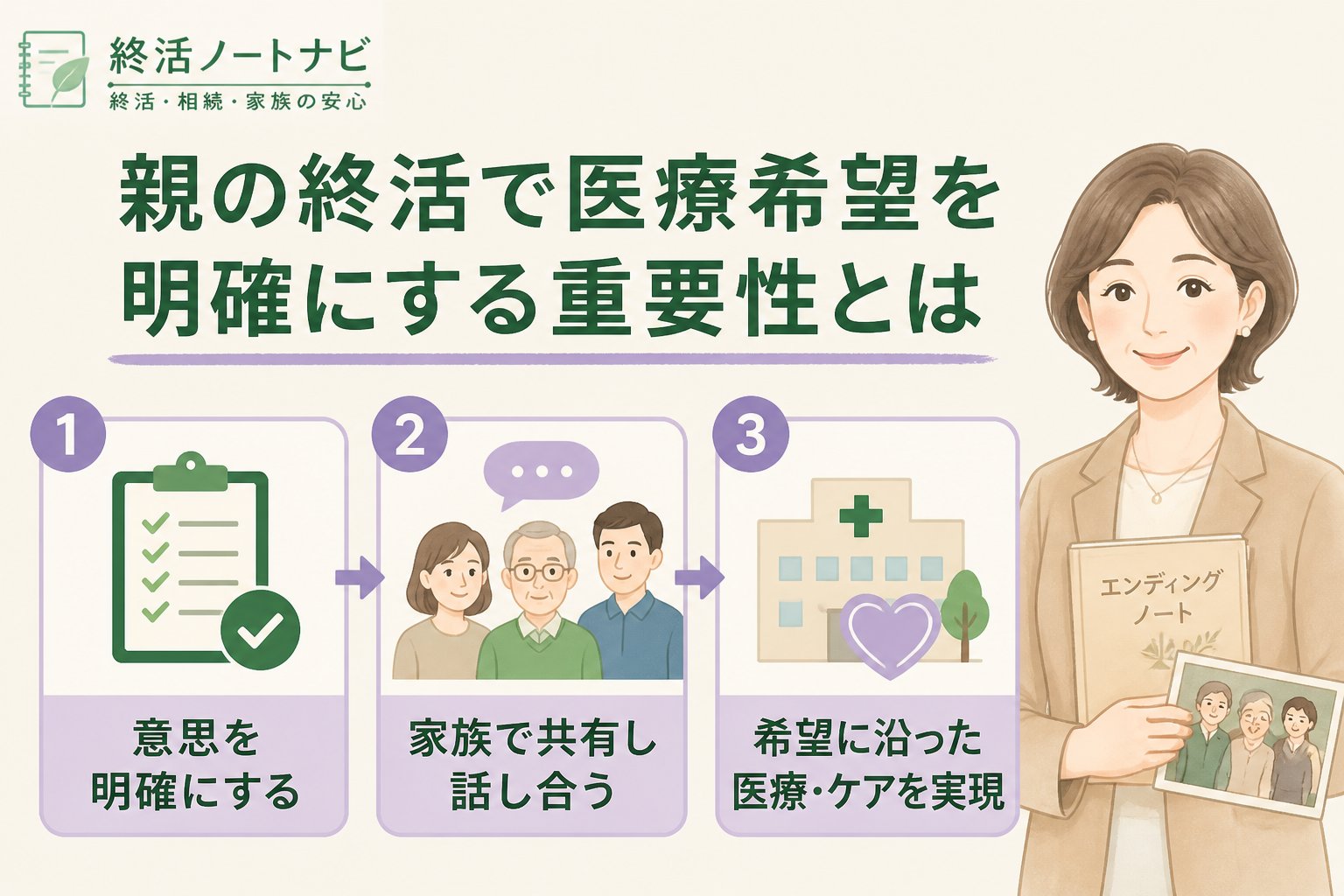 エンディングノート 親の終活で医療希望を明確にする重要性とは