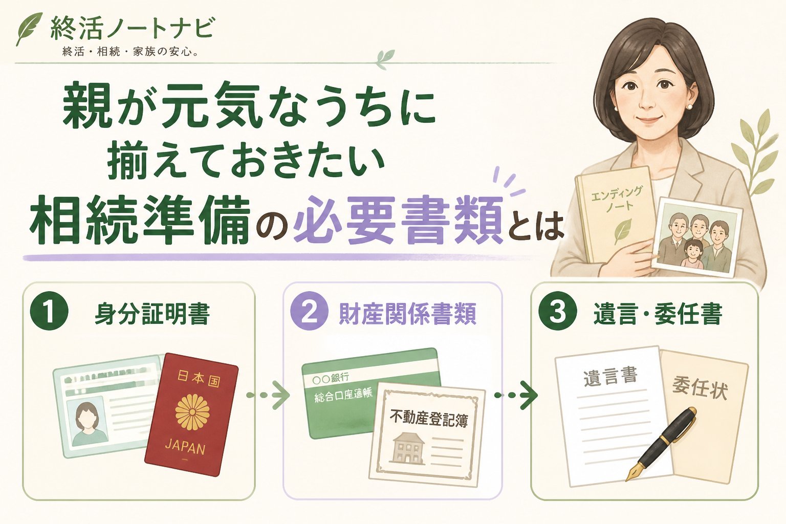相続 親が元気なうちに揃えておきたい相続準備の必要書類とは