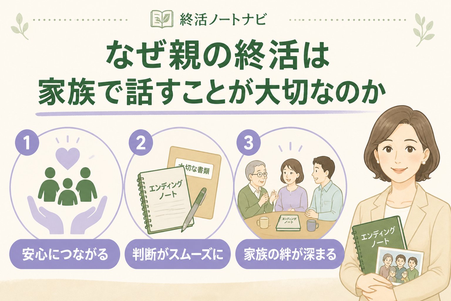 エンディングノート なぜ親の終活は家族で話すことが大切なのか
