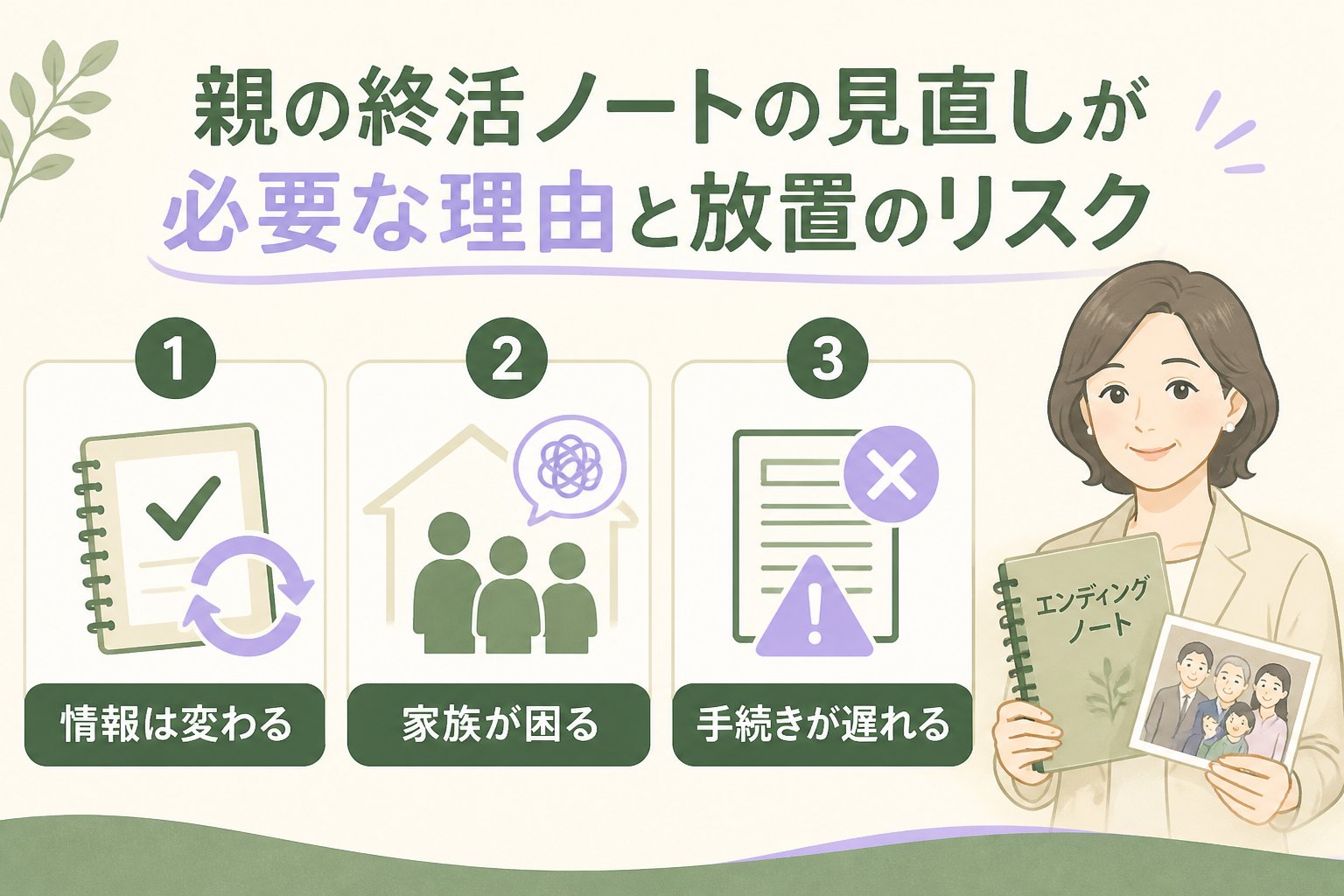 エンディングノート 親の終活ノートの見直しが必要な理由と放置のリスク