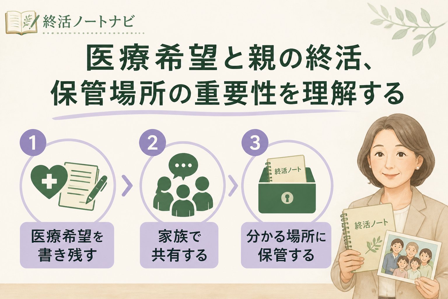 エンディングノート 医療希望と親の終活、保管場所の重要性を理解する