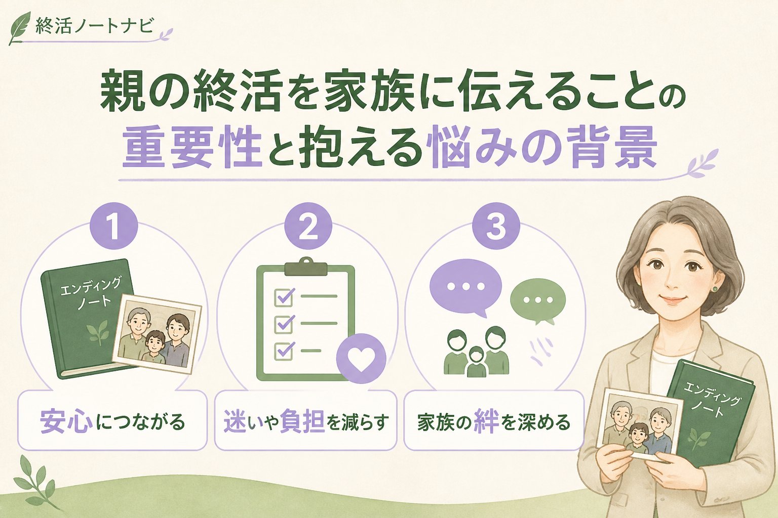 エンディングノート 親の終活を家族に伝えることの重要性と抱える悩みの背景