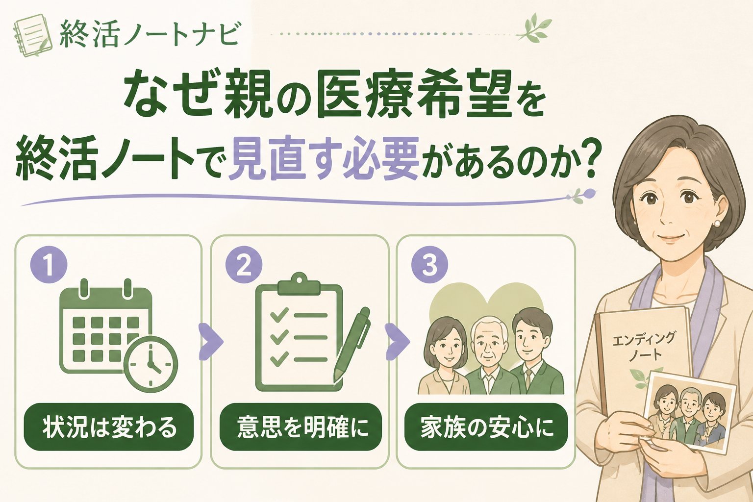 エンディングノート なぜ親の医療希望を終活ノートで見直す必要があるのか？