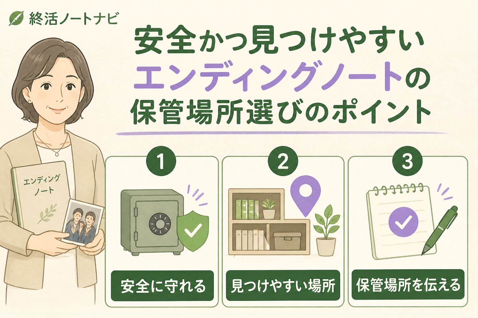 エンディングノート 安全かつ見つけやすいエンディングノートの保管場所選びのポイント