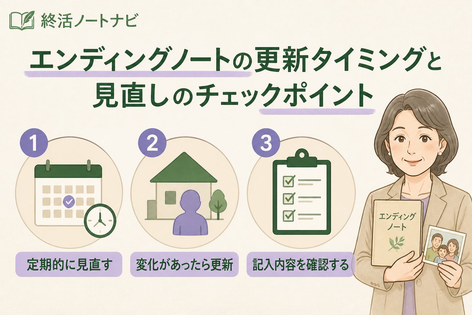 エンディングノート エンディングノートの更新タイミングと見直しのチェックポイント