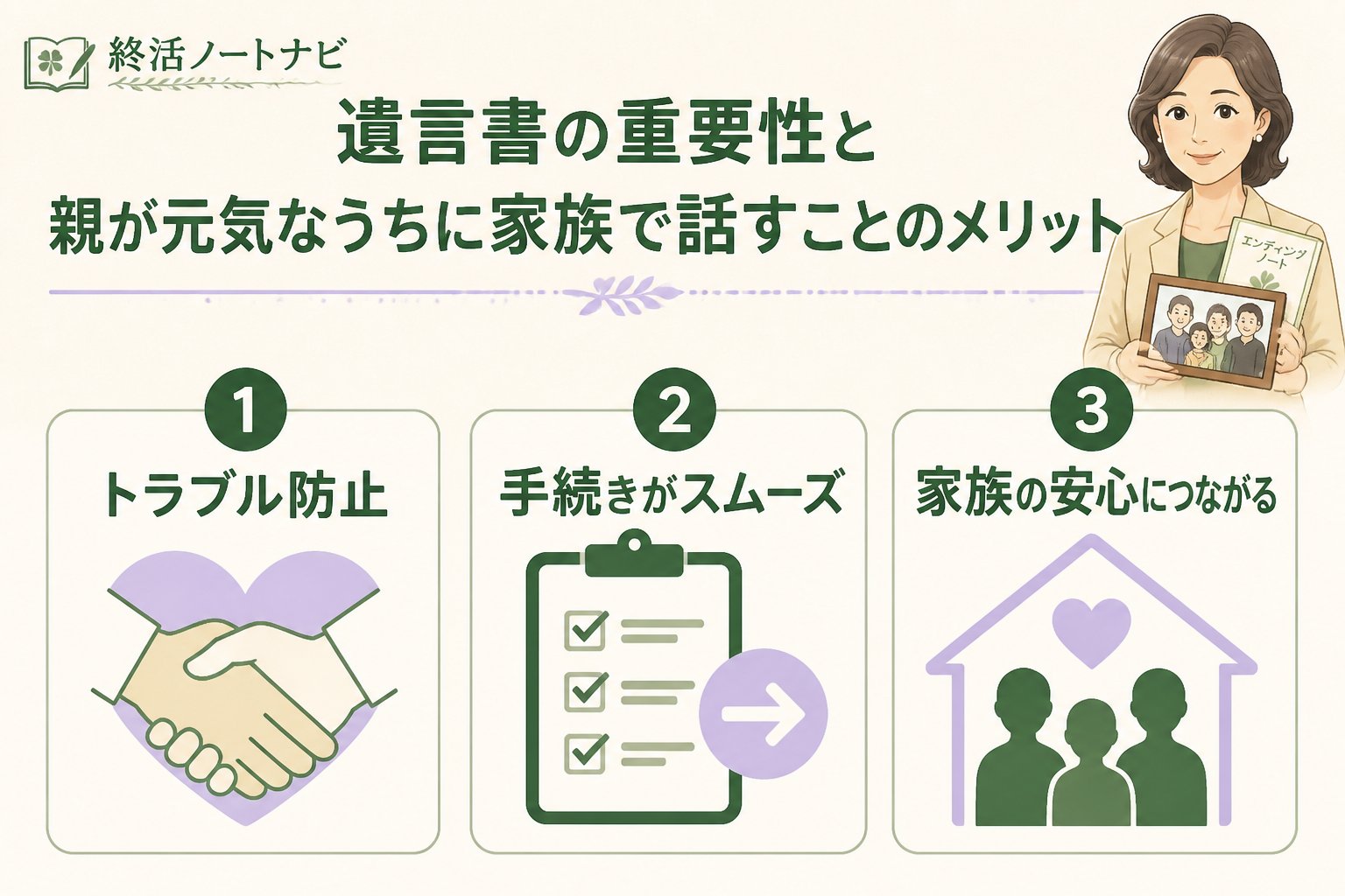 相続 遺言書の重要性と親が元気なうちに家族で話すことのメリット