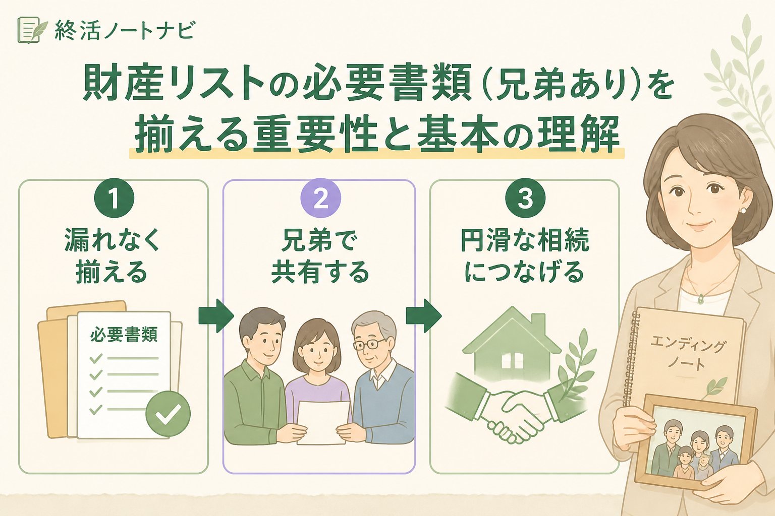 相続 財産リストの必要書類（兄弟あり）を揃える重要性と基本の理解