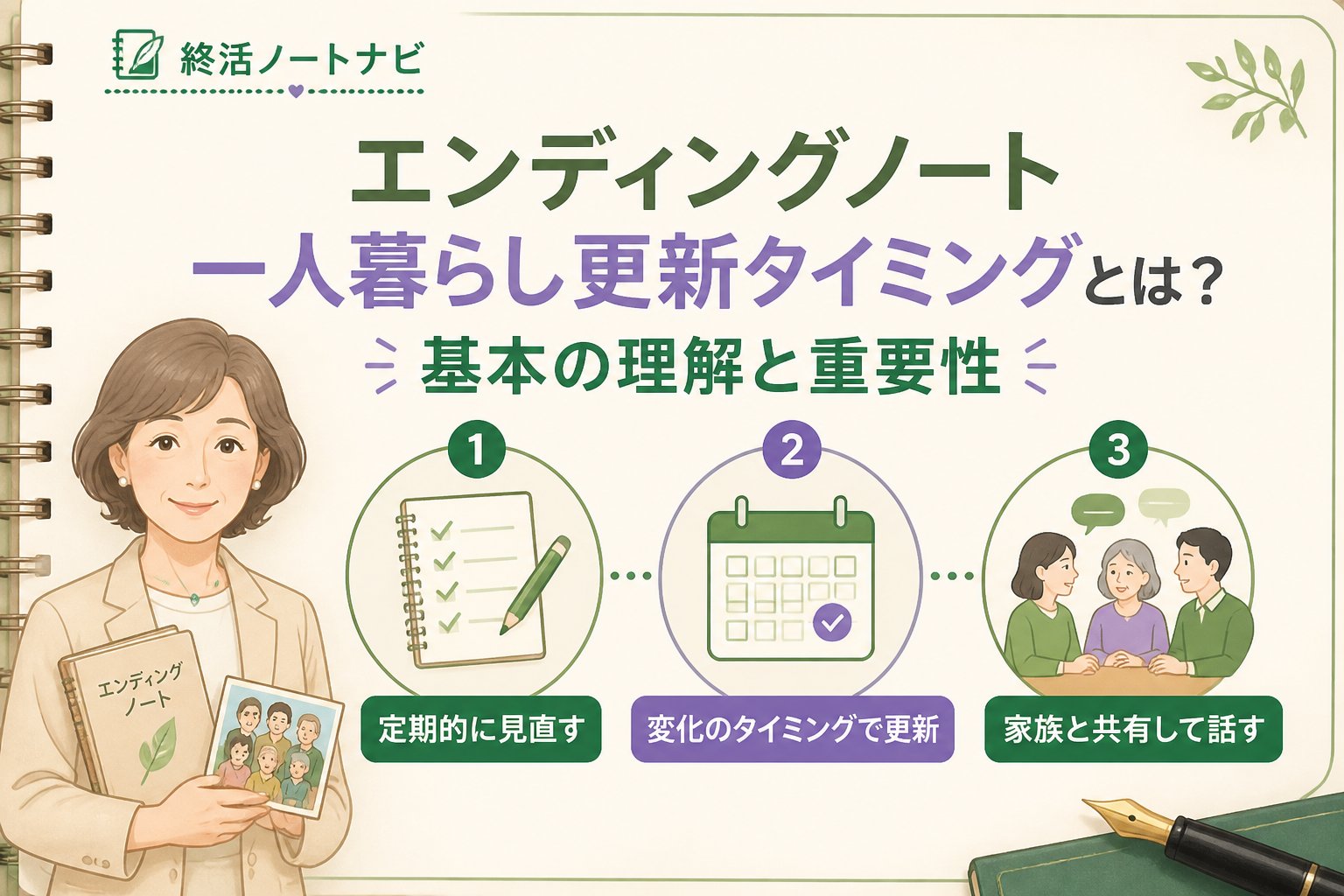 エンディングノート エンディングノート一人暮らし更新タイミングとは？基本の理解と重要性