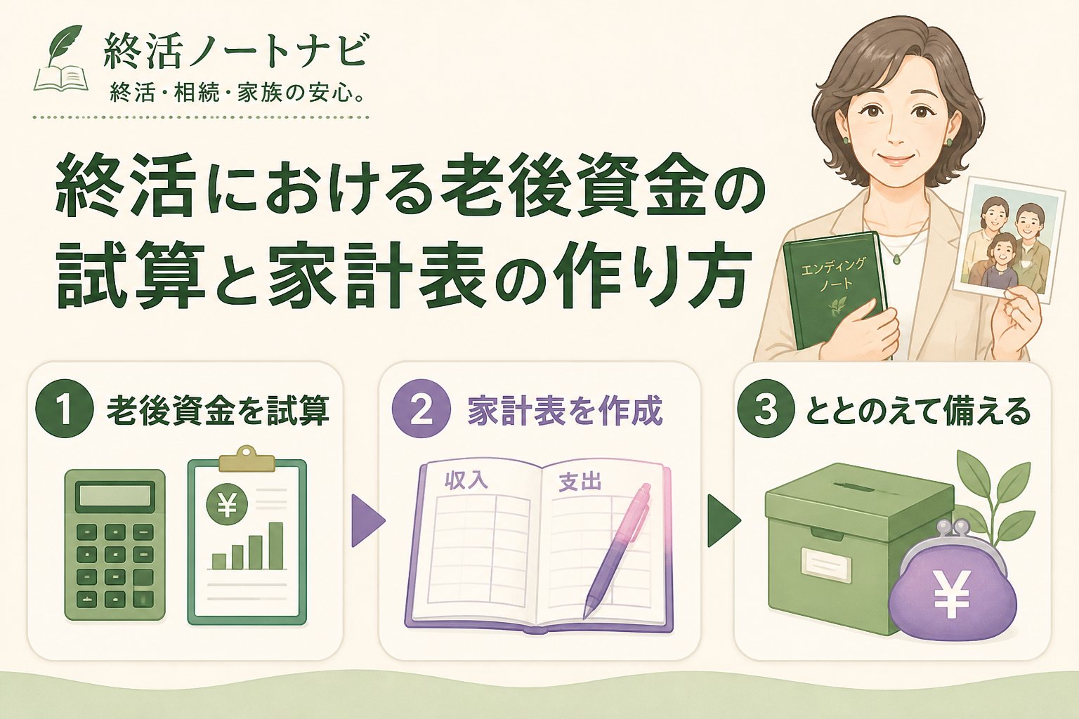 老後資金 終活における老後資金の試算と家計表の作り方