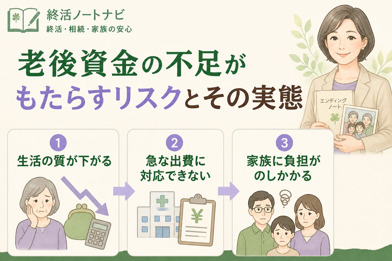 老後資金 老後資金の不足がもたらすリスクとその実態