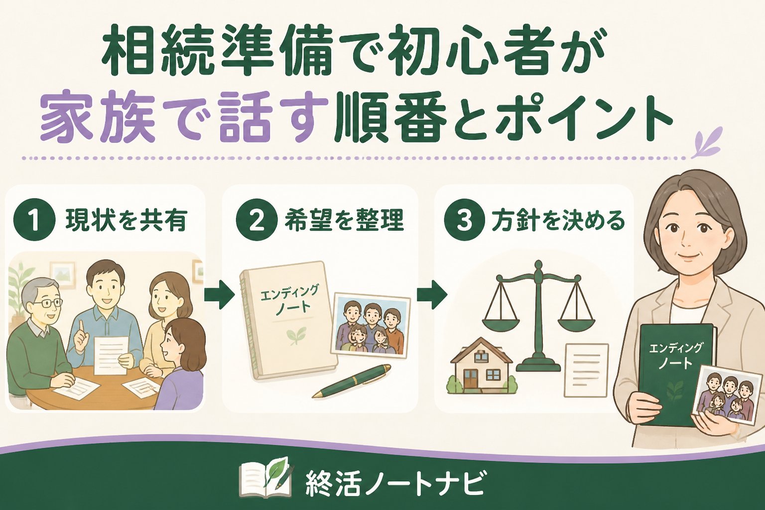 相続 相続準備で初心者が家族で話す順番とポイント