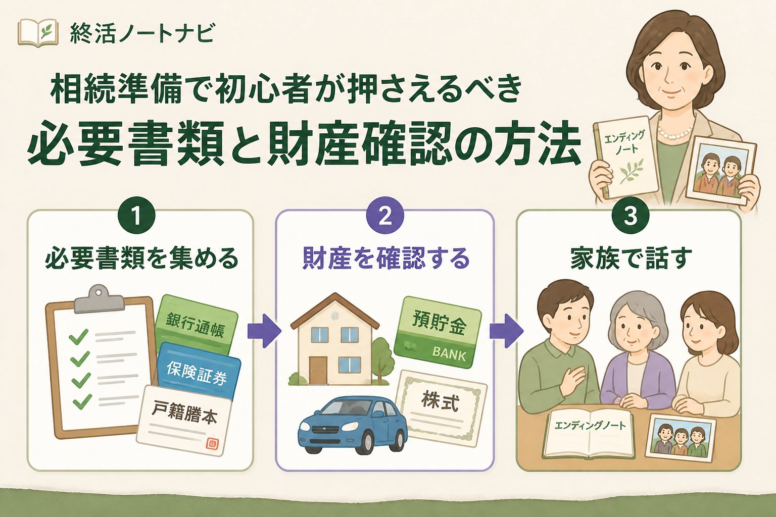 相続 相続準備で初心者が押さえるべき必要書類と財産確認の方法