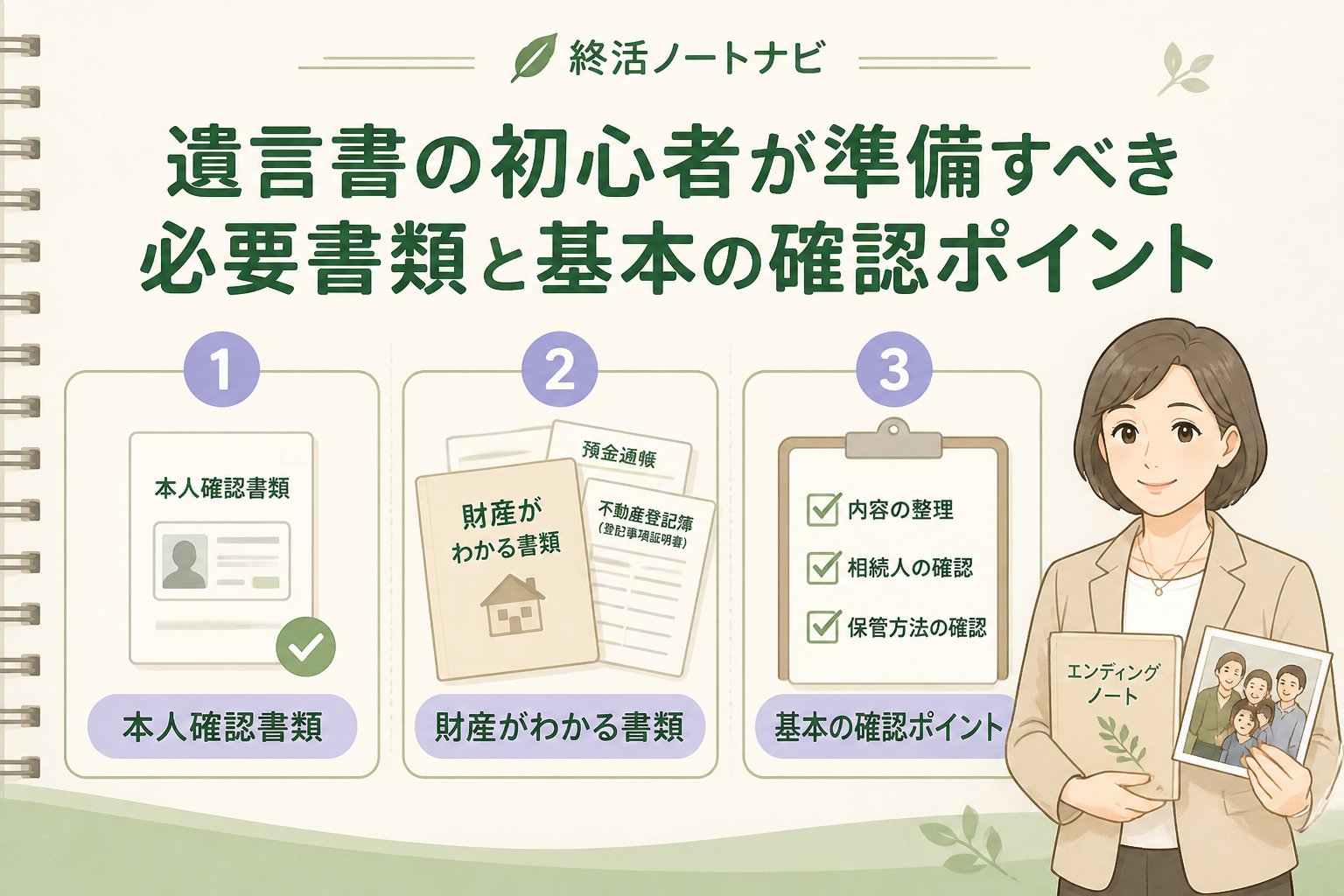 相続 遺言書の初心者が準備すべき必要書類と基本の確認ポイント