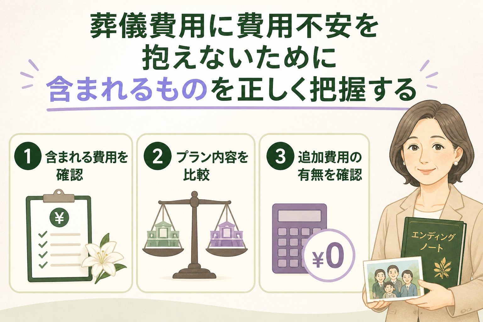 葬儀 葬儀費用に費用不安を抱えないために含まれるものを正しく把握する