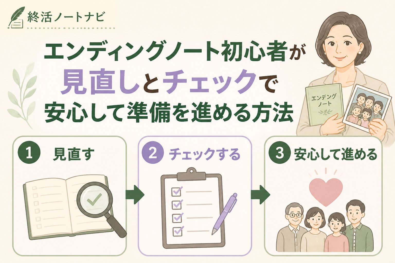 エンディングノート エンディングノート初心者が見直しとチェックで安心して準備を進める方法