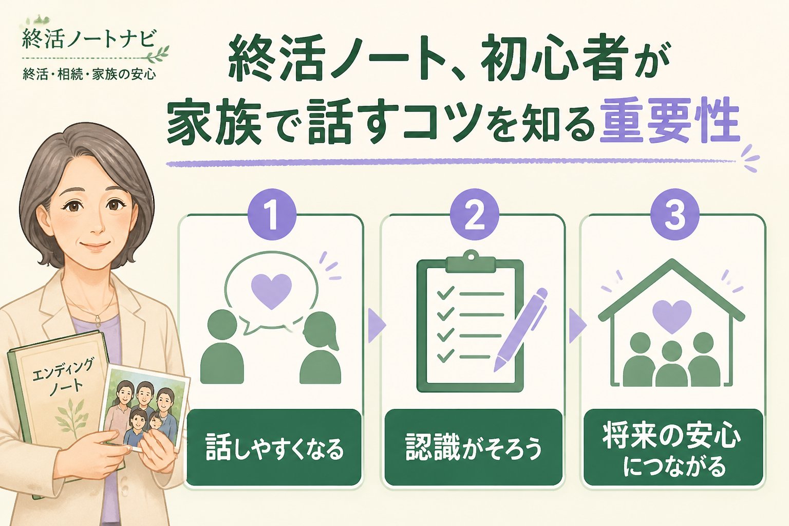 エンディングノート 終活ノート、初心者が家族で話すコツを知る重要性