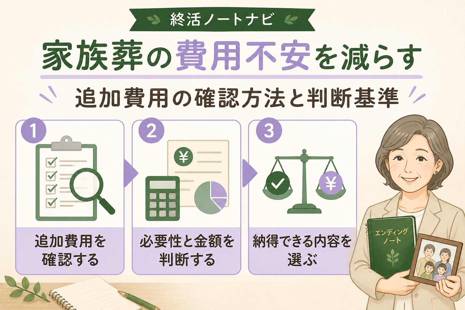 葬儀 家族葬の費用不安を減らすための追加費用の確認方法と判断基準