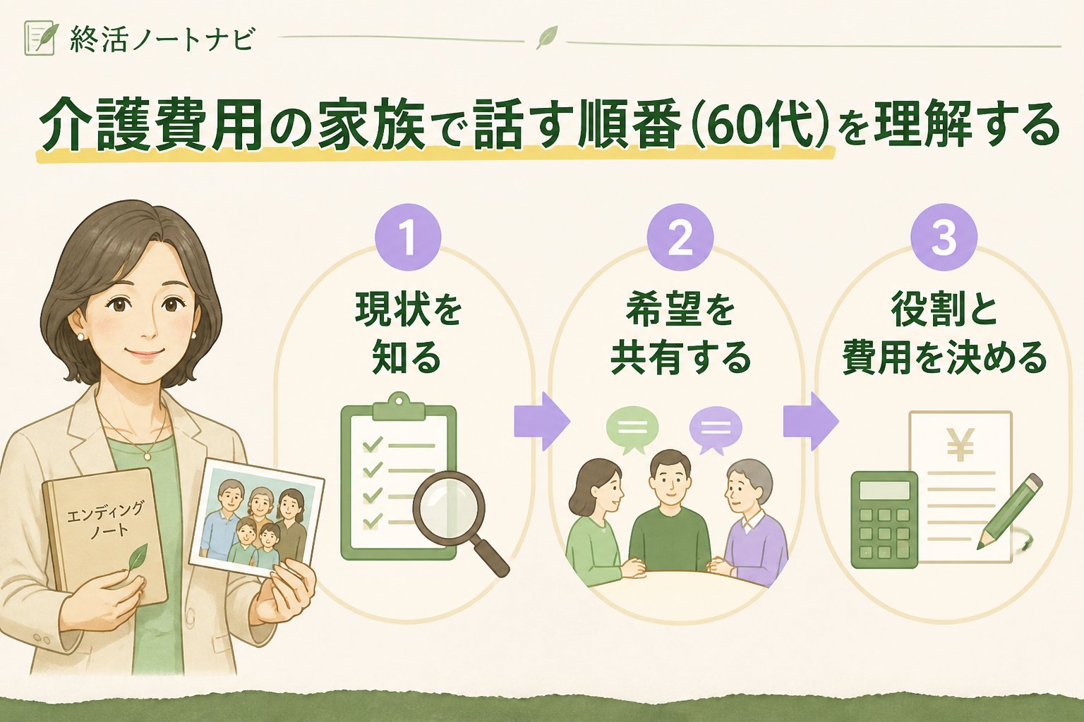 老後資金 介護費用の家族で話す順番(60代)を理解する