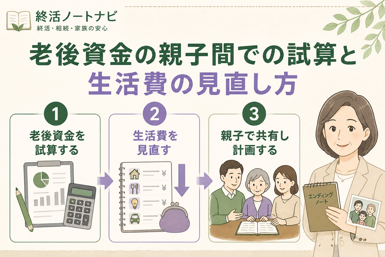 老後資金 老後資金の親子間での試算と生活費の見直し方